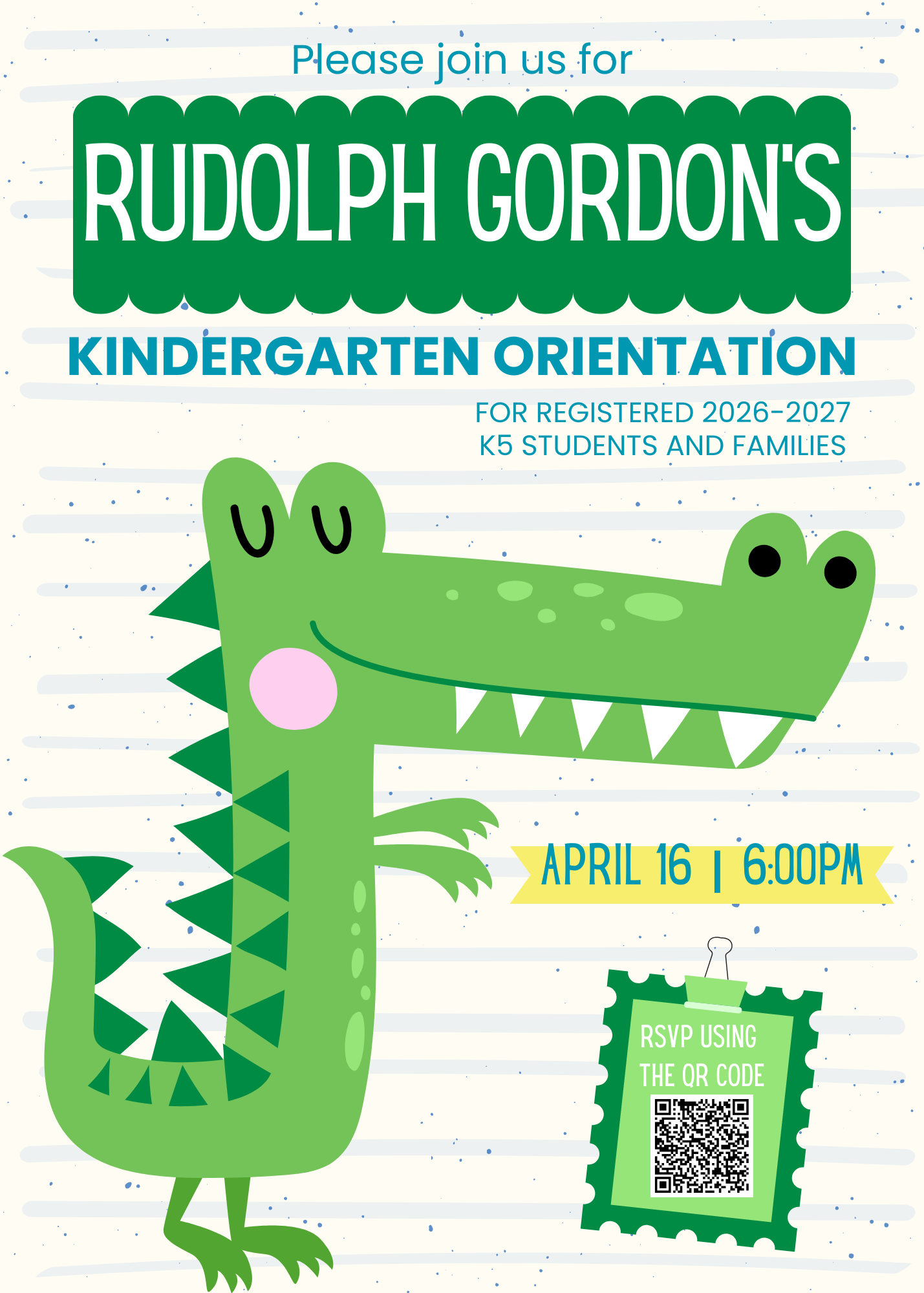 Kindergarten Orientation Invitation